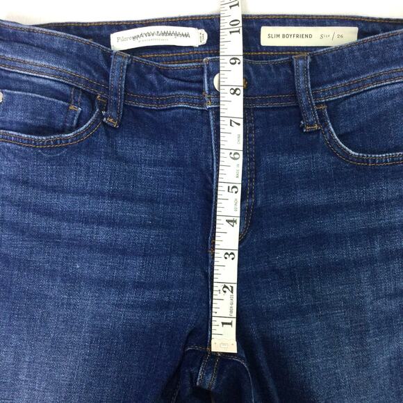 Pilcro and the Letterpress Women's Slim Boyfriend Medium Wash Cropped Jean 26 - Picture 12 of 15